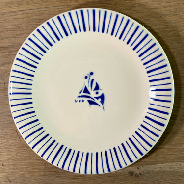 Frühstücksteller / Dessertteller - Boch - Dekor RIVIERA in Blau - Form MIAMI