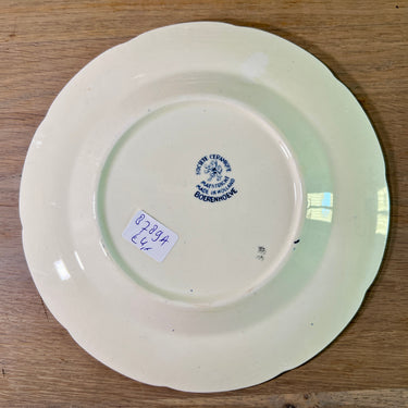 Ontbijtbord / Dessertbord - Société Céramique Maestricht - décor BOERENHOEVE uitgevoerd in blauw