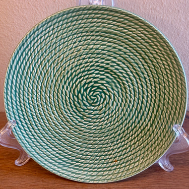 Taart-/gebaksbordje - Boch - décor CORDALINE uitgevoerd in groene kleur