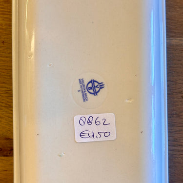 Schaaltje / Bakje - rechthoekig model - Villeroy & Boch - decoratie met afbeelding van noten en vijgen