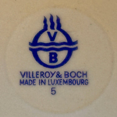 Schaaltje / Bakje - rechthoekig model - Villeroy & Boch - decoratie met afbeelding van noten en vijgen