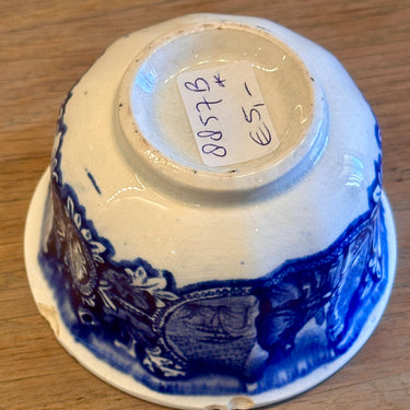 Kommetje - ongemerkt maar B.F. (Boch Frères) - décor ANCIEN TESTAMENT uitgevoerd in blauw