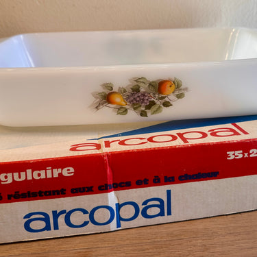Ovenschaal - Arcopal France - décoratie met fruit en in originele doos