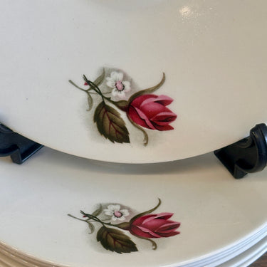 Onderschotel / Schotel - Boch - décor POMPADOUR zonder goudkleurig biesje - vorm VEDETTE
