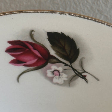 Onderschotel / Schotel - Boch - décor POMPADOUR zonder goudkleurig biesje - vorm VEDETTE