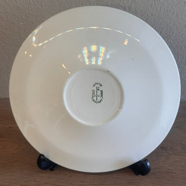 Onderschotel / Schotel - Boch - décor POMPADOUR zonder goudkleurig biesje - vorm VEDETTE