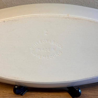 Ovenschaal - Villeroy & Boch - langwerpig model met handgrepen en décor van groenten - maat 2