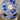 Onderschotel / Schotel - Boch Frères Kéralux - décor BRETAGNE uitgevoerd in blauw met goudkleurig biesje