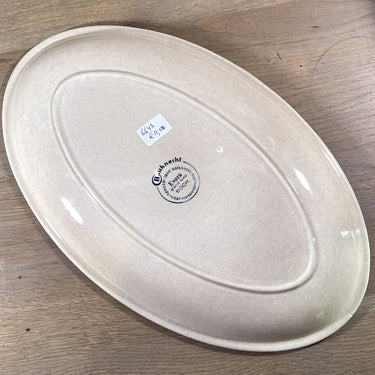 Schüssel / Teller - größer flach, oval, Modell - Boch - Form MENUET - Dekor EVORA grand luxe - hergestellt für Bauknecht