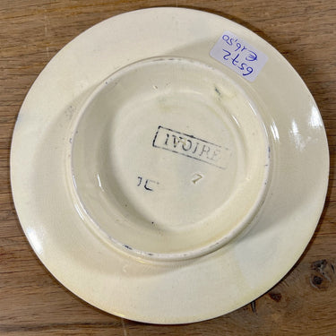 Tazza / Presenteerschaal - op lage voet - klein model, kinderservies - gemerkt met IVOIRE (waarschijnlijk Nimy)