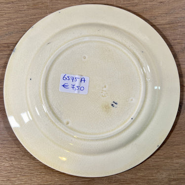 Dinerbord / Eetbord - klein model, kinderservies - ongemerkt (waarschijnlijk Nimy) - décor met bloesems/bloemen