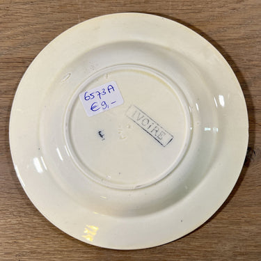 Diep bord / Soepbord / Pastabord - klein model, kinderservies - gemerkt met IVOIRE (waarschijnlijk Nimy)