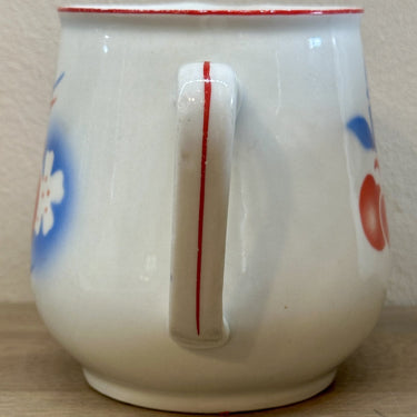 Melkkan / Kan - JSK Czechoslovakia - porselein met spuitdecor van kersen