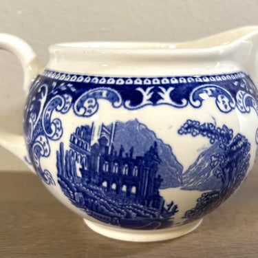 Milk jug - Petrus Regout - CASTILLO decor in blue