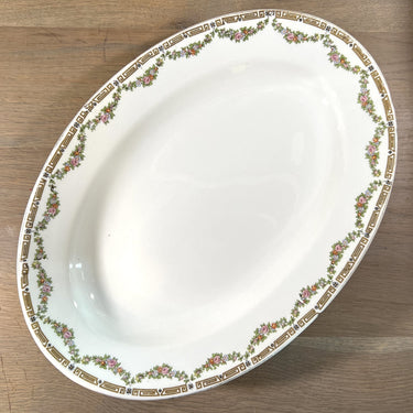 Scale / Plate - oval model - NV De Sphinx / Petrus Regout Maastricht - decor 0473