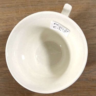 Tasse - ohne Untertasse - Boch - Form ANGLAISE (?) mit Dekor einer rosa Rose