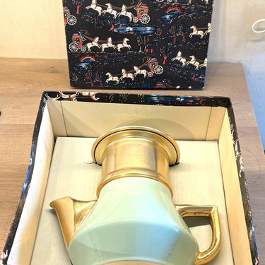 Koffiepot / Theepot in doos - hoekig model - St. Amand Ceranord - 1950s-1960s