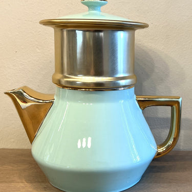 Koffiepot / Theepot in doos - hoekig model - St. Amand Ceranord - 1950s-1960s