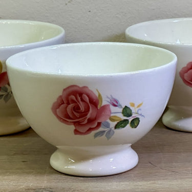 Schale / Schälchen - BFK (Boch Frèrer Keramis) - dekoriert mit einer rosa Rose