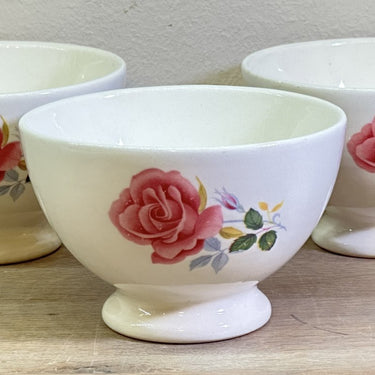 Schale / Schälchen - BFK (Boch Frèrer Keramis) - dekoriert mit einer rosa Rose