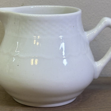 Milchkännchen - Boch - Form OSIER - Dekor CHAMONIX in creme/weiß