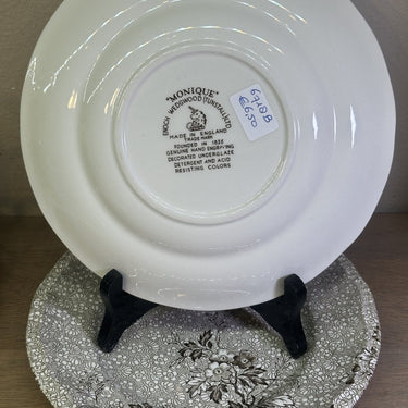 Breakfast plate / Dessert plate - Enoch Wedgwood Tunstall Ltd. - MONIQUE decor in brown