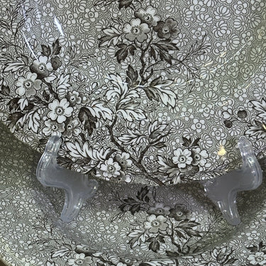 Deep plate / Soup plate / Pasta plate - Enoch Wedgwood Tunstall Ltd. - MONIQUE decor in brown