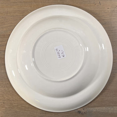 Diep bord / Soepbord / Pastabord - ongemerkt - uitvoering met een pastelgele rand van 3,3 cm.