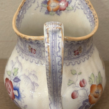 Milk jug - Petrus Regout - RISTORI decor (made between 1864 and 1908)