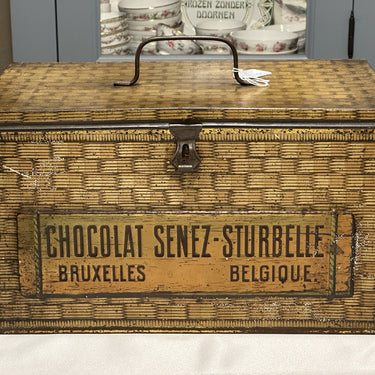 Shop tin / Storage tin - large model - Chocolat Senez-Sturbelle Brussels Belgium