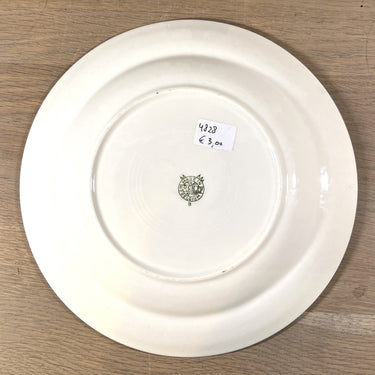 Suppenteller / Tiefer Teller / Pastateller - Boch - Dekor lila/rosa/weiße Blumen