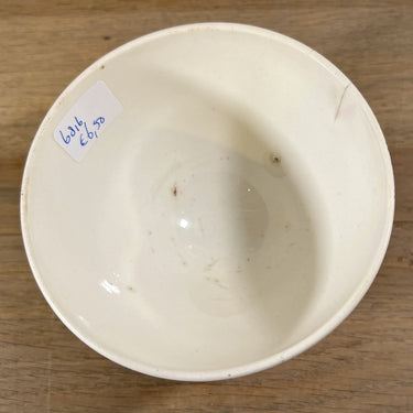 Schüssel / Spüle - BFK (Boch Frères Kèramis) - mit Rand aus roten Rosen und goldfarbenem Finish