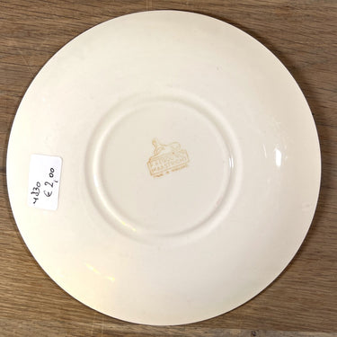 Underplate - Petrus Regout - decor BOERENBONT