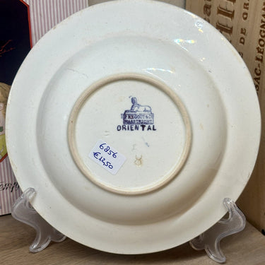 Deep plate / Soup plate / Pasta plate - Petrus Regout - ORIENTAL decor in old purple