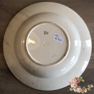 Deep plate – Furnival – decor Formosa brown (Aesthetics movement).