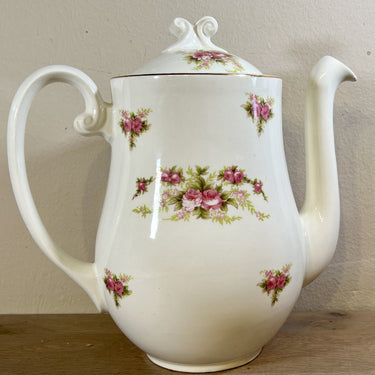 Coffee pot - Petrus Regout - model BOUDEWIJN - decor DOUBLE ROSE