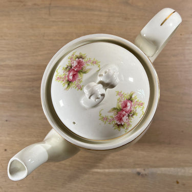 Coffee pot - Petrus Regout - model BOUDEWIJN - decor DOUBLE ROSE