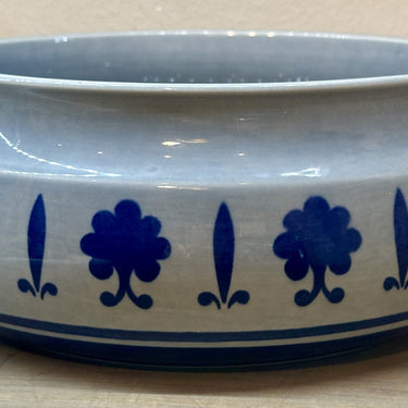 Salatschüssel / Kartoffelschüssel - Boch - Dekor BALTIC in grau/blau - MENUET Form