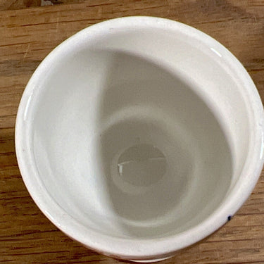 Egg cup - Ridgway Staffordshire - model WINDSOR with image of flowers and pheasant in red