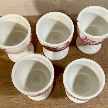 Egg cup - Ridgway Staffordshire - model WINDSOR with image of flowers and pheasant in red