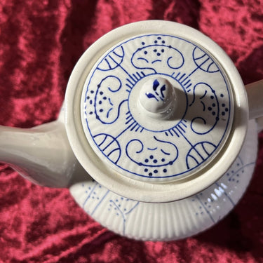 Kaffeekanne / Kaffeekännchen - Boch - Dekor COPENHAGUE blau
