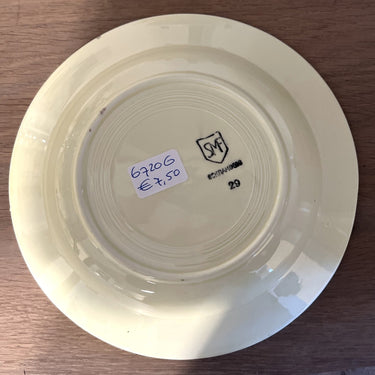 Deep plate / Soup plate / Pasta plate - children's tableware - Schramberg (SMF) - decor with green that changes from light to darker