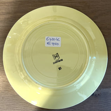 Dinner plate / Eating plate - children's tableware - Schramberg (SMF) - decor with green that goes from light to darker