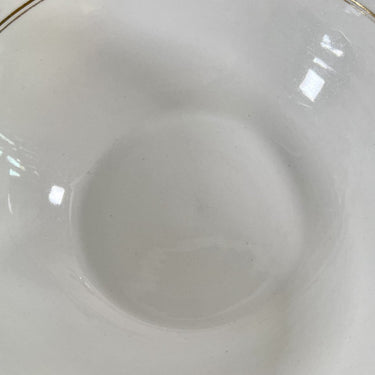 Salad bowl / Potato bowl / Mixing bowl - Petrus Regout - decor with gold-colored lines and flowers