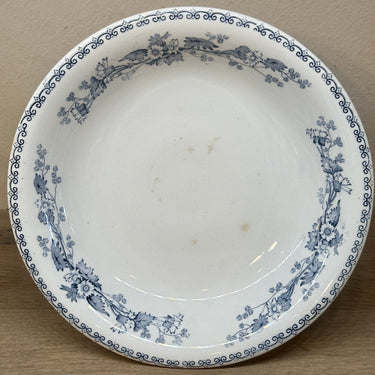 Tazza / Presentation dish - on high foot - Petrus Regout - BERTHA decor in blue