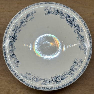 Tazza / Presentation dish - on low foot - Petrus Regout - BERTHA decor in blue