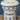 Voorraadpot - ongemerkt (Nimy?) - Art Deco décor uitgevoerd in blauw met opschrift VERMICELLE