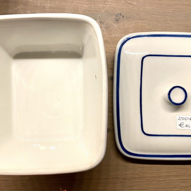 Boterpot / patépot / casserole dish - zwaar porselein - Viana do Castelo
