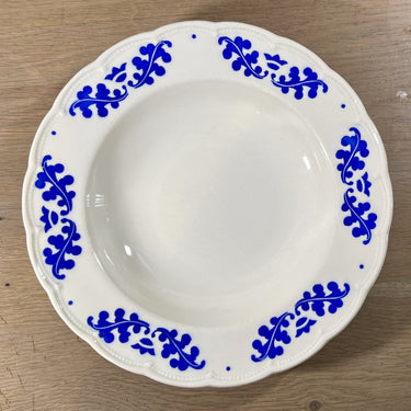 Tiefer Teller / Suppenteller / Pastateller - Boch - Form FESTIVAL - Dekor CORONATION blau