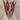 Glass / Champagne glass on foot - VMC Reims (Verreries Mècaniques Champenoises) - Harlequin in red